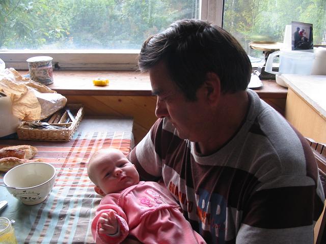 petit dejeuner avec papy Jean-Pierre au blokhaus